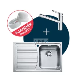   FRANKE Logica Line LLX 611 balos mosogató és csaptelep ORBIT szett + Ajándék többfunkciós paszta (FR1301190)