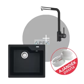   FRANKE Urban UBG 610-50 mosogató és csaptelep SIRIUS DOCCIA L szett + Ajándék többfunkciós paszta (FR1301193)