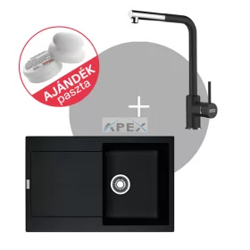   FRANKE Maris MRG 611 mosogató és csaptelep SIRIUS DOCCIA L szett + Ajándék többfunkciós paszta (FR1301195)