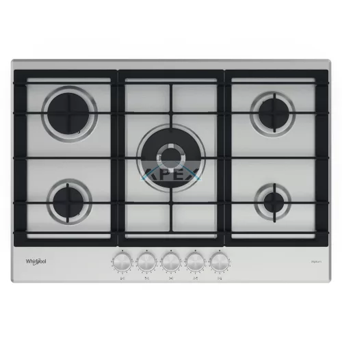 Whirlpool GMWL 728/IXL beépíthető gázfőzőlap - 5 gázégő