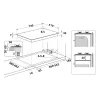 Whirlpool GMWL 728/IXL beépíthető gázfőzőlap - 5 gázégő
