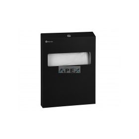   MERIDA STELLA BLACK, Toalett ülőke higiéniai papíralátét adagoló, rozsdamentes