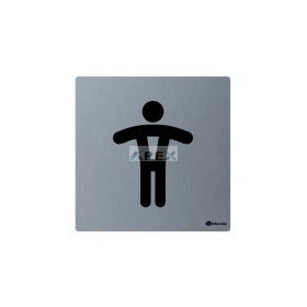 Merida Toalett piktogram, rozsdamentes, FÉRFI