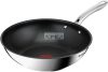 Tefal H8151925 Infinite Wok Serpenyő 28 cm - Fekete / Ezüst