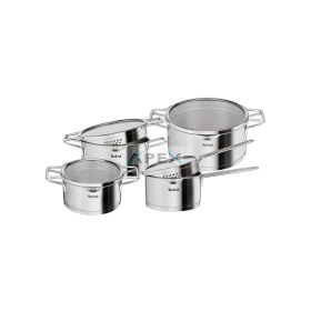   Tefal H852S856 Nordica Rozsdamentes Acél Edénykészlet 8 részes