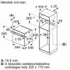 BOSCH HBA571BB4 Serie | 2 Beépíthető sütő 60 x 60 cm Fekete