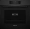 Bosch HBA572EM3 Serie | 4, Beépíthető sütő, 60 x 60 cm, Fekete matt üveg