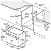Bosch HBA572EM3 Serie | 4, Beépíthető sütő, 60 x 60 cm, Fekete matt üveg