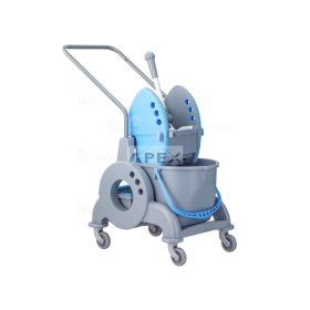   MERIDA HFV001 Felmosó kocsi, 1 vödrös 15L, 8L-es tálcával, kék préssel, tolókarral