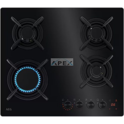 AEG HKB64453NB Flamelight 8000 Gáz főzőlap, Hob2Hood, 60 cm