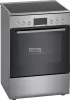 BOSCH HKR39C250 Serie | 4 Szabadonálló üvegkerámia tűzhely, Szálcsiszolt acél