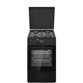   Hausmeister HM5015 Hőlégkeveréses kombinált tűzhely matt fekete