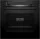 BOSCH HQA574BB3 Serie | 4, Beépíthető sütő gőz funkcióval, 60 x 60 cm, Fekete