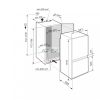LIEBHERR ISKG 5Z1ec2 Integrálható BEÉPÍTHETŐ kombinált hűtő-fagyasztó 3+2 ÉV GARANCIA