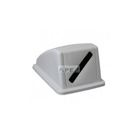   Merida Fedél K60 szelektív hulladékgyűjtőhöz, szürke, papírhulladékhoz