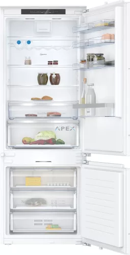 NEFF KB7966DD0 N 70 Beépíthető, alulfagyasztós hűtő-fagyasztó kombináció 193.5 x 70.8 cm Soft close lapos zsanérral