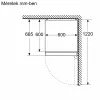 BOSCH KGN392LDF Serie | 4, Kombinált hűtőszekrény, 203 x 60 cm, Nemesacél kinézet