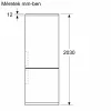 BOSCH KGN392LDF Serie | 4, Kombinált hűtőszekrény, 203 x 60 cm, Nemesacél kinézet