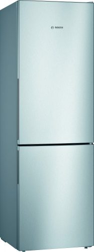 BOSCH KGV36VLEAS Serie | 4, Szabadonálló, alulfagyasztós hűtő-fagyasztó kombináció, 186 x 60 cm, Inox-look, KGV36VLEAS