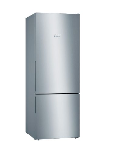BOSCH KGV58VLEAS Serie | 4, Szabadonálló, alulfagyasztós hűtő-fagyasztó kombináció, 191 x 70 cm, Inox-look, KGV58VLEAS