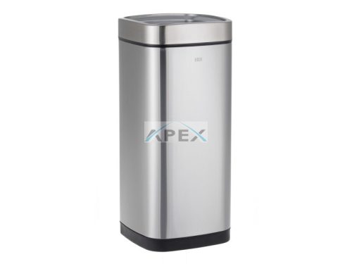 MERIDA KIM102 Hulladékgyűjtő, 35L, kivehető műanyag vödörrel, rozsdamentes, szálcsiszolt, "OPEN"