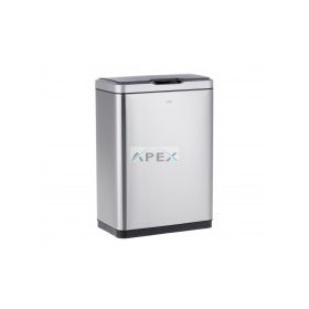   Merida Szenzoros hulladékgyűjtő, rozsdamentes, szálcsiszolt, 45L