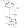 BOSCH KIN86VFE0 Serie | 4, Beépíthető, alulfagyasztós hűtő-fagyasztó kombináció, 177.2 x 54.1 cm, Lapos zsanér KIN86VFE0