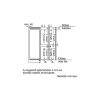 Bosch KIV87VFE0 beépíthető kombinált hűtőszekrény, 177, 5 cm, 200 l/70 l, LowFrost, lapos zsanér,