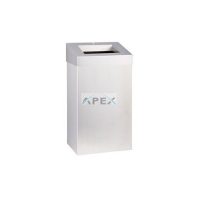   MERIDA KSM178 Hulladékgyűjtő, 45L, falra szerelhető, rozsdamentes, AFP, ujjlenyomatmentes bevonattal, nyitott