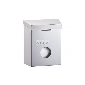   Merida Intim hulladékgyűjtő + Intim tasakadagoló, falra szerelhető, rozsdamentes, szálcsiszolt