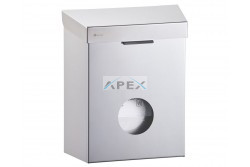 Merida Intim hulladékgyűjtő + Intim tasakadagoló, falra szerelhető, rozsdamentes, szálcsiszolt