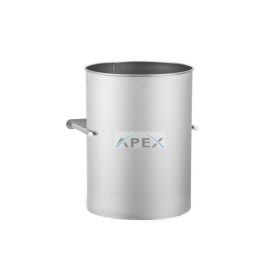   MERIDA KWM101 Pult alá szerelhető hulladékgyűjtő, konzollal, 30L, rozsdamentes, nyitott