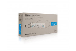 MERIDA LATEX - M Vizsgálókesztyű latex, 'M'-es méret, 100db, púderezett