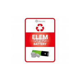 Merida Szelektív hulladékgyűjtő matrica, ELEM