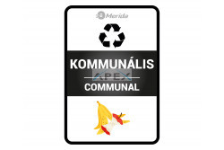 Merida Szelektív hulladékgyűjtő matrica, KOMMUNÁLIS