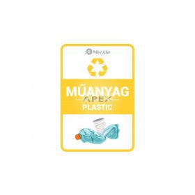 Merida Szelektív hulladékgyűjtő matrica, MŰANYAG