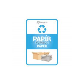 Merida Szelektív hulladékgyűjtő matrica, PAPÍR