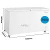 Midea MDRC698FEE01 Fagyasztóláda 508 Liter
