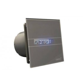   Cata E-100MSTH ventilátor metakrilát előlappal, utószellőztető és páraérzékelő funkcióval, szürke