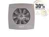 Cata UC-10 Timer Silver ventilátor utószellőztető funkcióval, pillangószeleppel, szürke