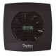 Cata UC-10 Timer fekete ventilátor utószellőztető funkcióval, pillangószeleppel