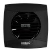 Cata UC-12 Timer fekete ventilátor utószellőztető funkcióval, pillangószeleppel