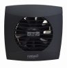 Cata UC-12 Timer fekete ventilátor utószellőztető funkcióval, pillangószeleppel