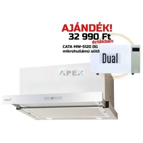  Cata - Páraelszívó TFH-7600 X inox + AJÁNDÉK Cata MW-5120 DG green mikrohullámú sütő - A készlet erejéig rendelhető!