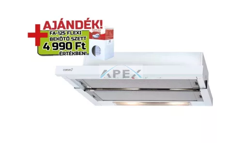 CATA - Páraelszívó TF-5260 WH/L fehér (2 motoros) + FA125/3 bekötő szett
