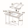CATA - IAS-7024 FLOW-IN indukciós főzőlap beépített elszívóval