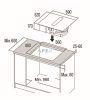 CATA - IAS-6024 FLOW-IN indukciós főzőlap beépített elszívóval + CATA Edényszett PROFESSIONAL