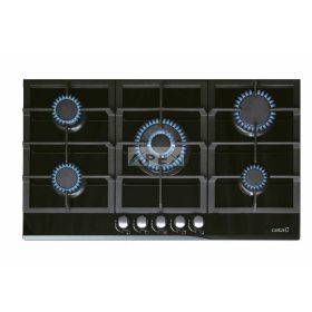 CATA - Beépíthető gázfőzőlap LCI-9041 BK fekete üveg