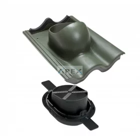   VILPE TILE betoncserép átvezető elem, 2K, zöld - A készlet erejéig rendelhető!