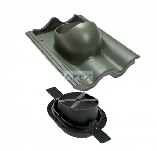 VILPE TILE betoncserép átvezető elem, 2K, zöld - A készlet erejéig rendelhető!